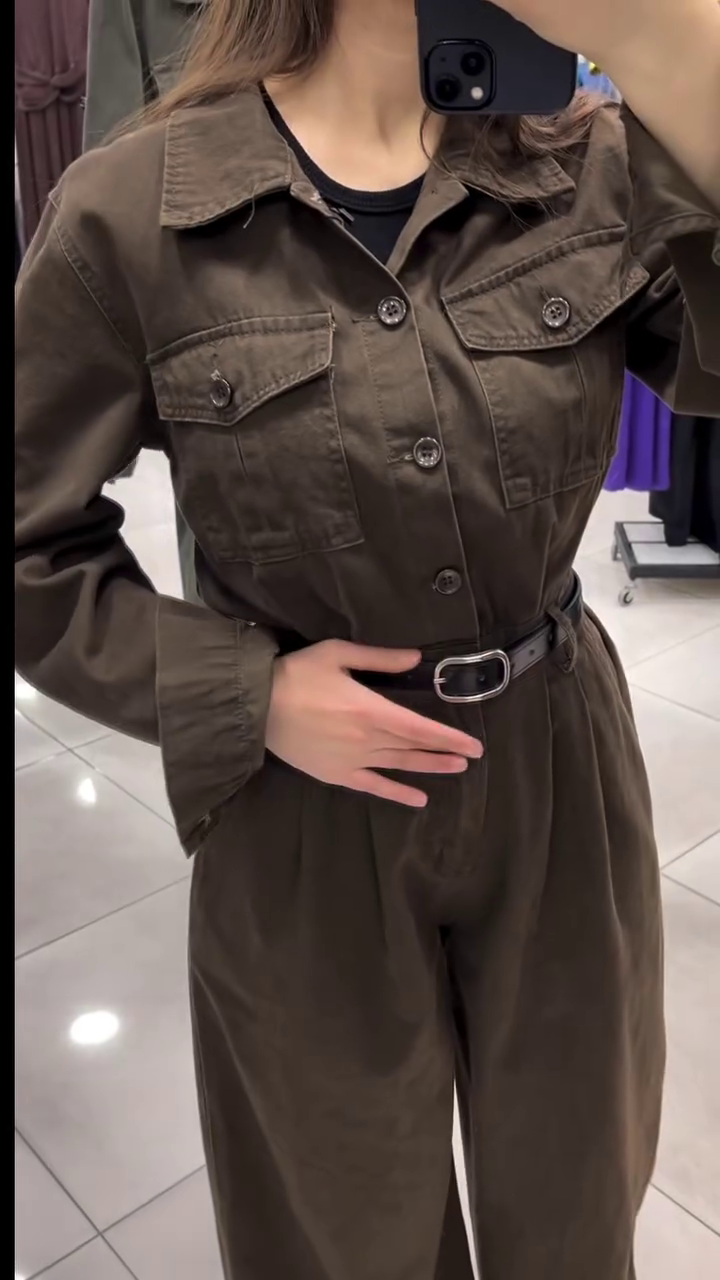 🤎 Power & Poise: The Ultimate Brown Statement Jumpsuit