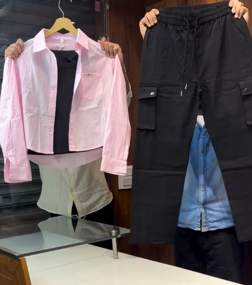 Street-Smart Chic – Pink Stripes Meets Utility Edge