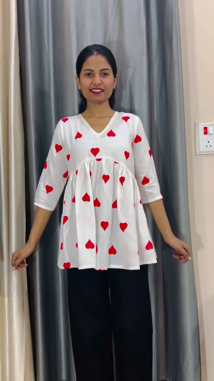 🌸✨ Women’s Printed Round Neck Tunic – Effortless Style Meets Everyday Comfort ✨🌸