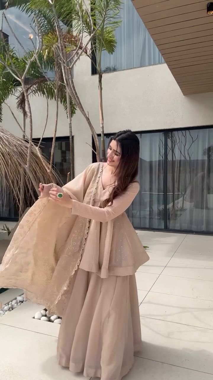 Royal Red Tabby Organza Sharara Set – Elegant Festive & Party Wear ✨