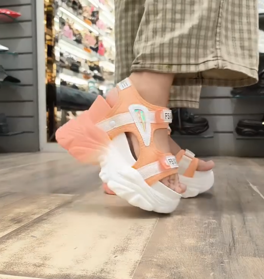 Trendy Korean-Style Platform Sandals for Women – Chunky Summer Heels