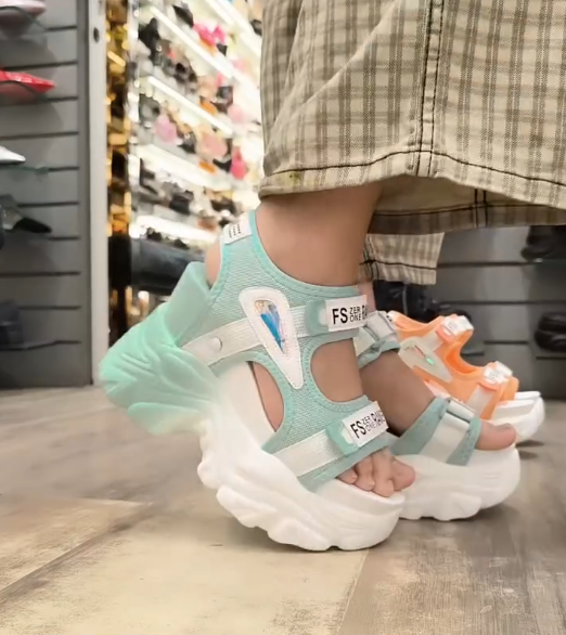 Trendy Korean-Style Platform Sandals for Women – Chunky Summer Heels