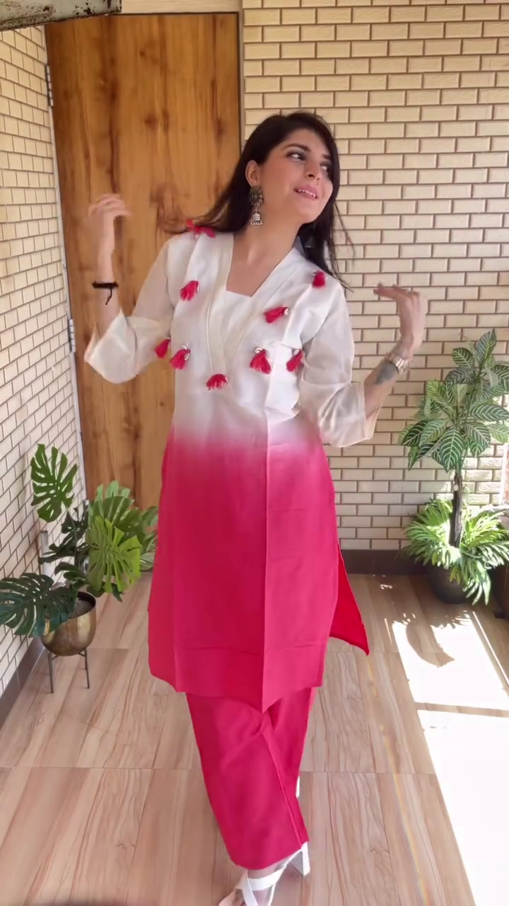 Graceful & Breezy: Printed Chiffon A-Line Kurta Set