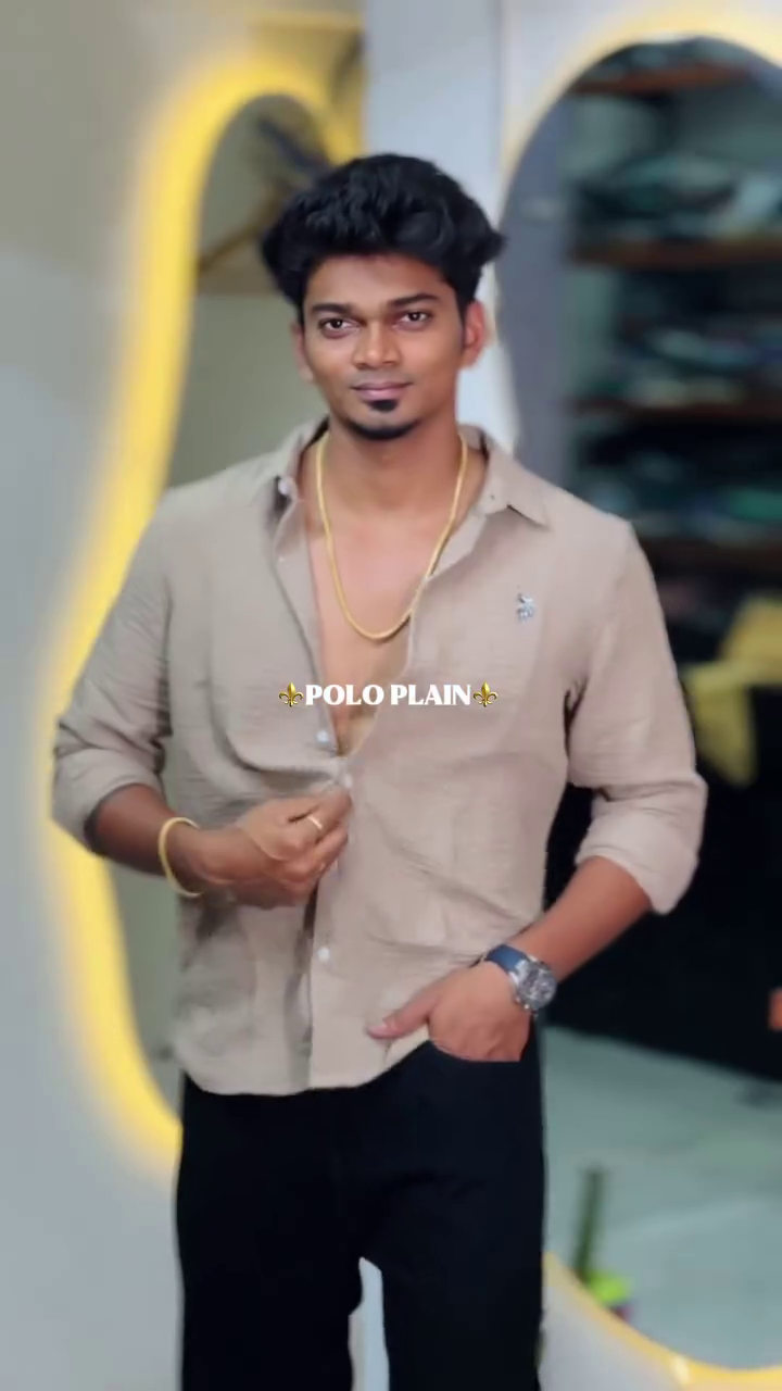 Classic Comfort: Pink Cotton Button-Down Shirt