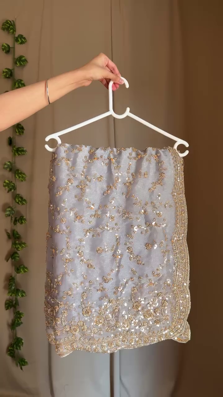 Elegant & Feminine: Pink Embroidered Saree