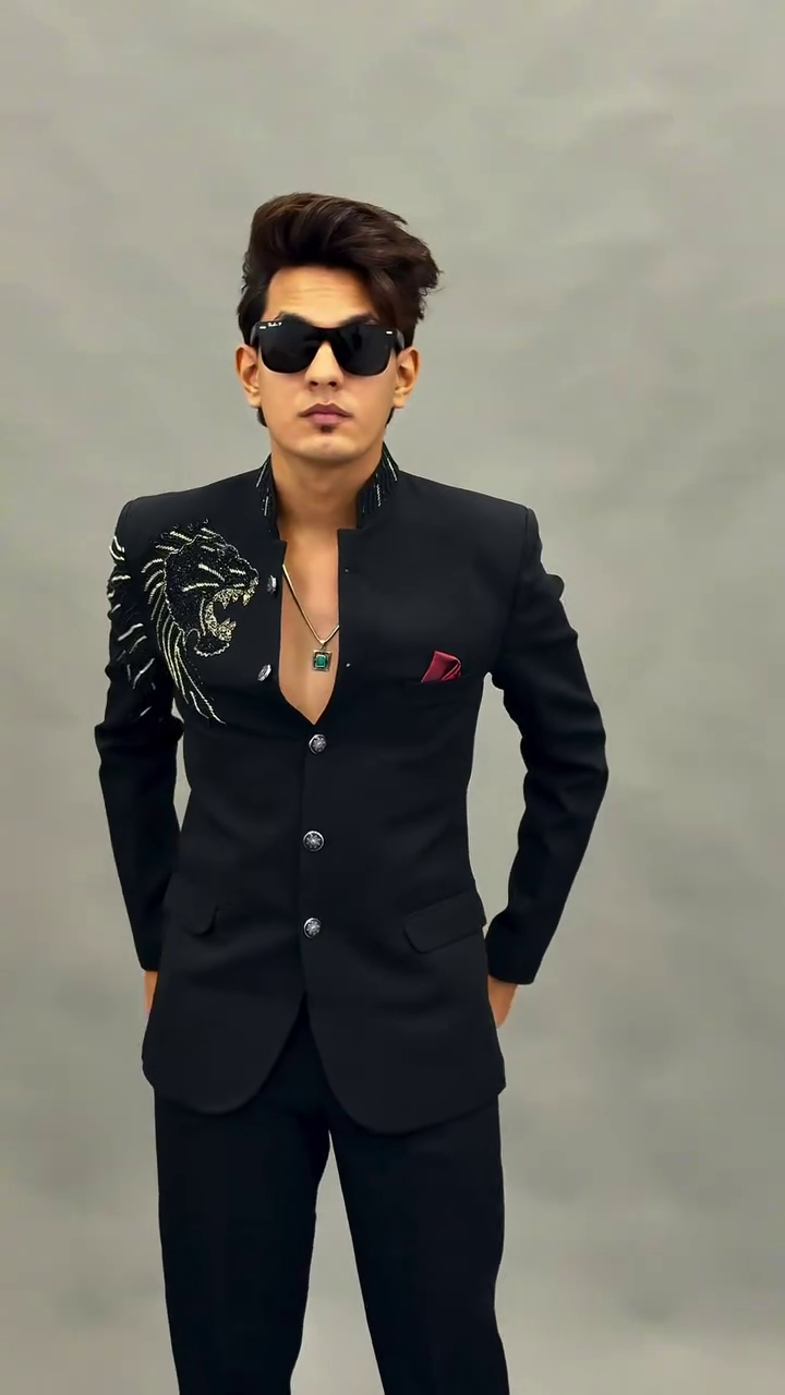 Regal & Sophisticated: Black Embroidered Jodhpuri Suit