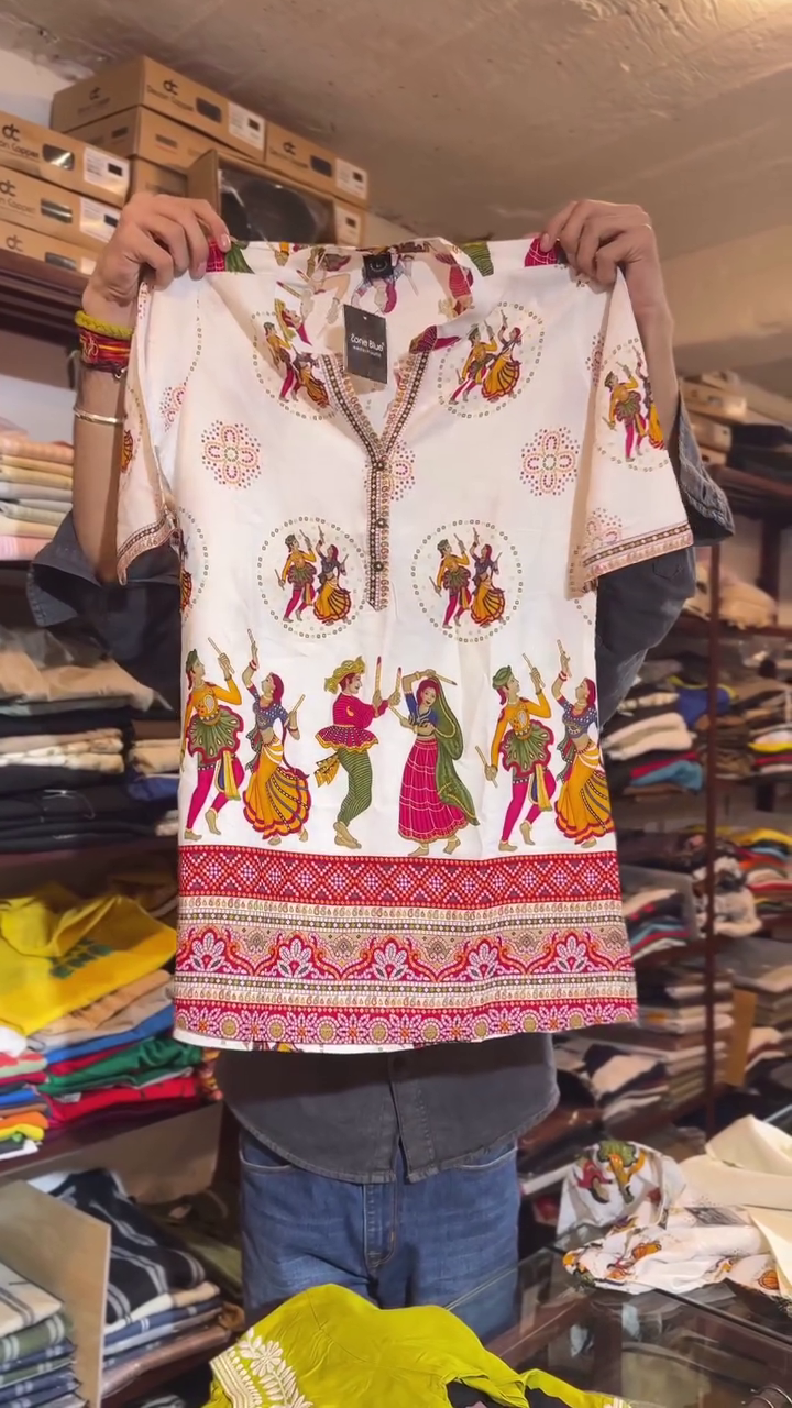 White Cotton Short Kurti – Effortless Everyday Ethnic Wear with Pure Comfort