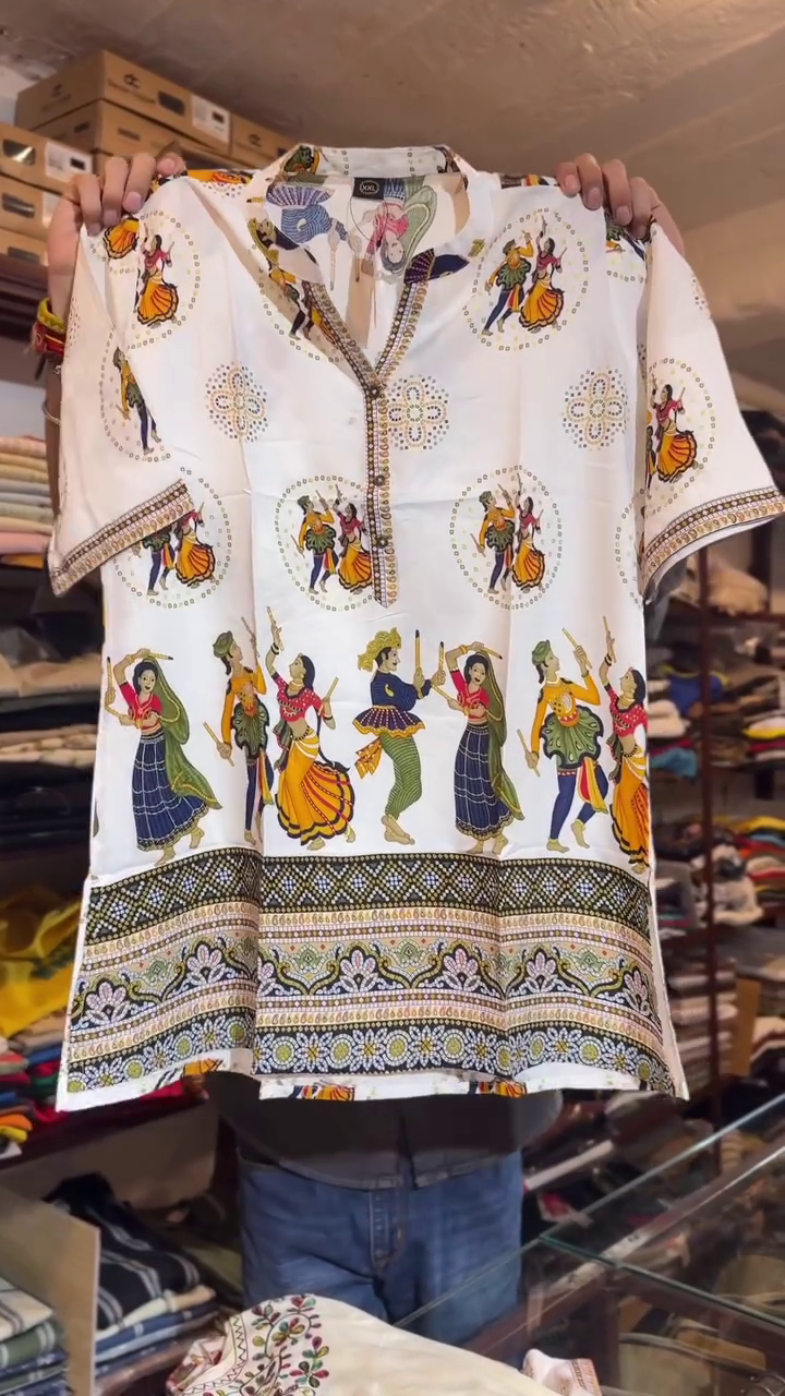 White Cotton Short Kurti – Effortless Everyday Ethnic Wear with Pure Comfort