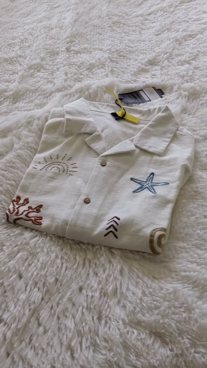 MONKEY Coastal Soul Resort Shirt – Oversized Unisex Beachwear with Relaxed Summer Vibes