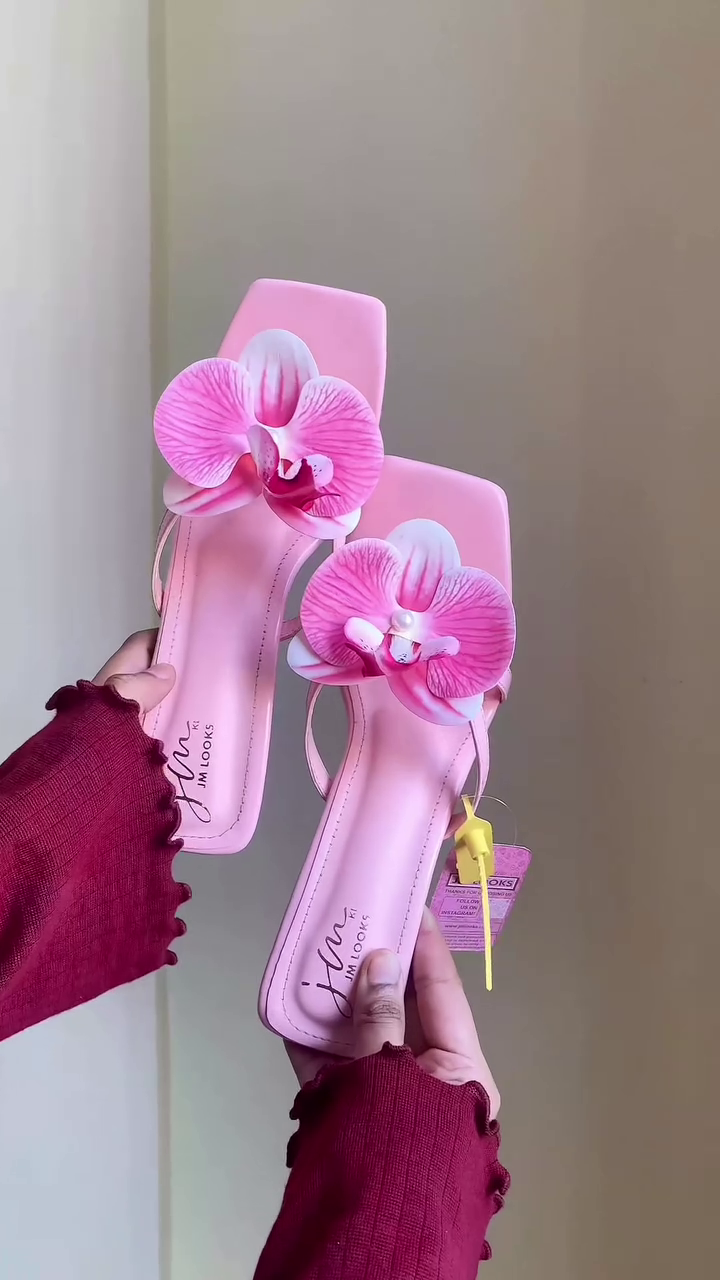 Transparent Heeled Sandals – Pink Satin Bow with Metallic Accent Elegant Party Heels