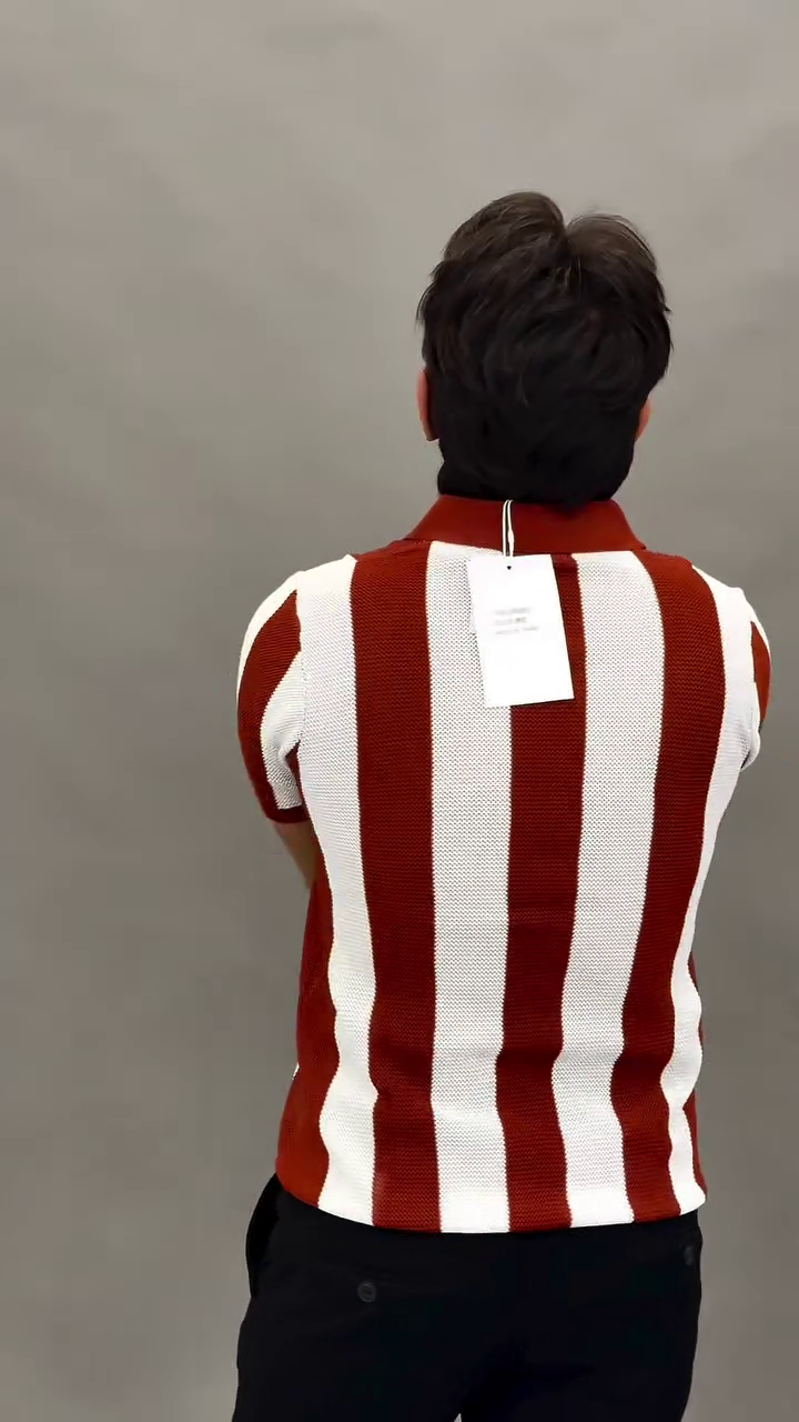 Jack & Jones Striped Knitted Polo T-Shirt – Classic Comfort with Modern Casual Style