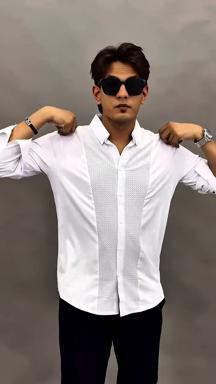 Nocturne Monarch Grid Shirt – Contemporary Geometric Statement with Refined Urban Edge