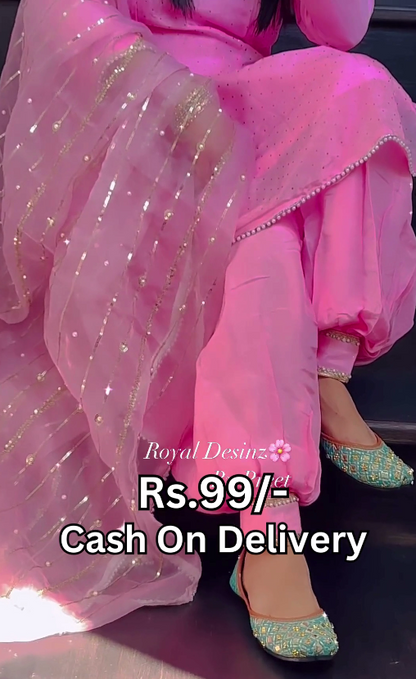 Dhoti Salwar and Dupatta Set's