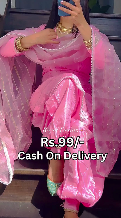 Dhoti Salwar and Dupatta Set's