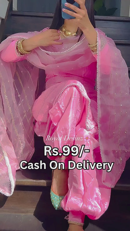 Dhoti Salwar and Dupatta Set's