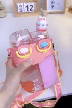 🐰💖 Kawaii Double-Sided Bunny Bottle – Available Now in Our Shop! Only ₹499