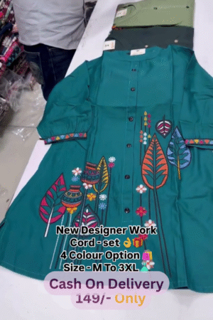 🌟 New Designer Work Co-Ord Set – 4 Stunning Colours | Sizes M to 3XL 🌟