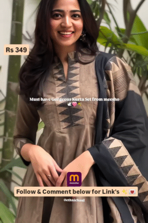 🌟 Upgrade Your Wardrobe With This Stunning Kurta Set, Now Available For Just ₹349!