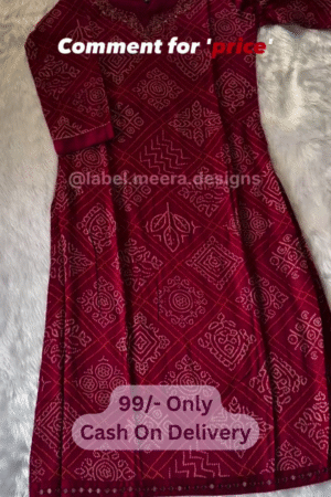 🤎Maroon Timeless Elegance – Embellished Ethnic Wear for Graceful Style