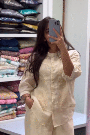 Effortless Beige Linen Co-ord Set 🤍